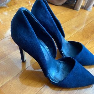 Navy Suede Pumps by Banana Republic; Very Gently Used